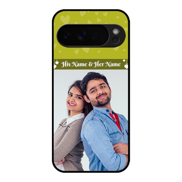 Google Pixel 10 Pro Xl 5G Custom Glass Phone Case - You & Me Heart Design