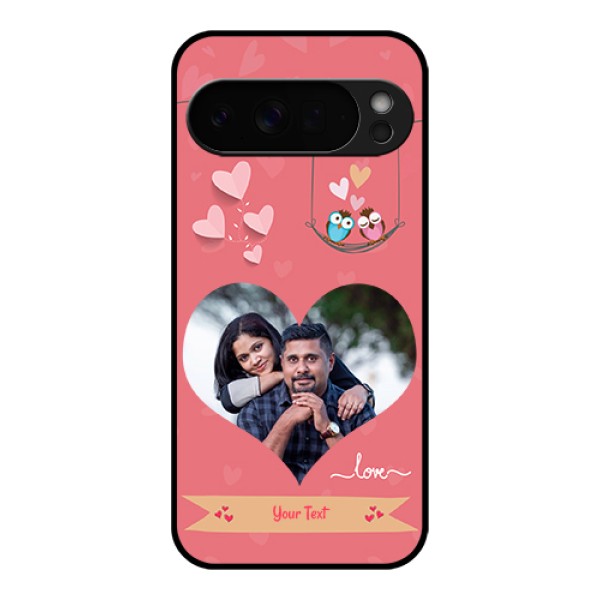 Google Pixel 10 Pro Xl 5G Custom Glass Phone Case - Peach Color Love Design