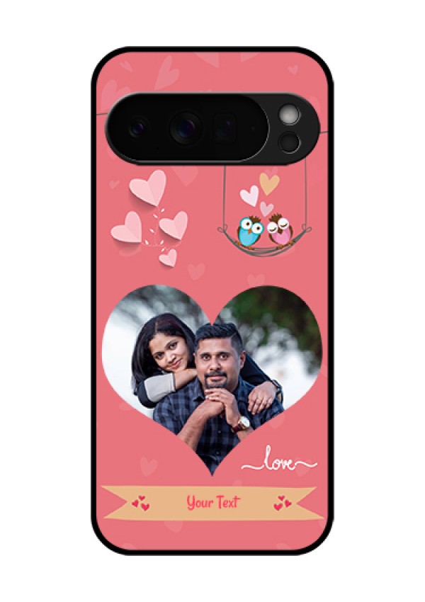 Google Pixel 10 Pro Xl 5G Custom Glass Phone Case - Peach Color Love Design