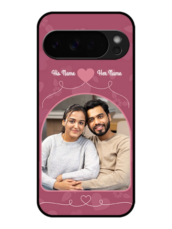 Custom Google Pixel 10 Pro Xl 5G Custom Glass Phone Case - Love Floral Design