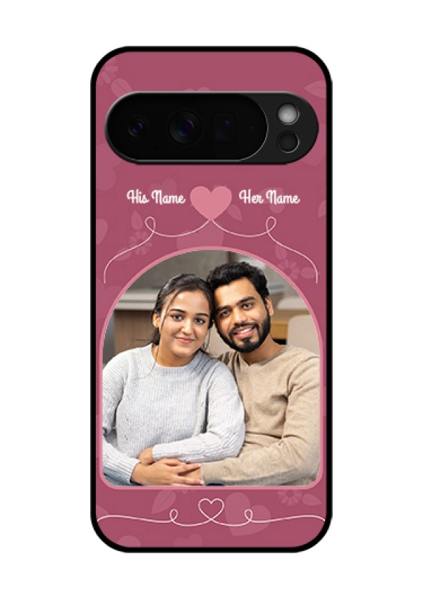 Google Pixel 10 Pro Xl 5G Custom Glass Phone Case - Love Floral Design