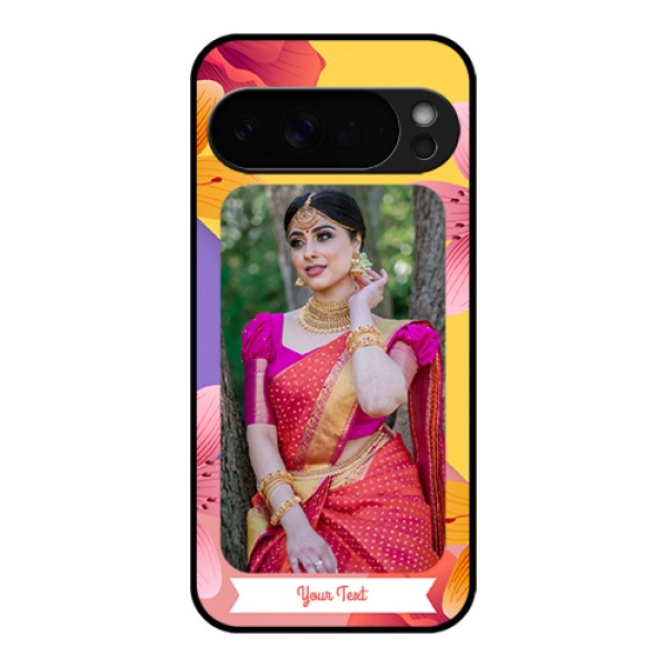 Google Pixel 10 Pro Xl 5G Custom Glass Phone Case - 3 Image With Vintage Floral Design