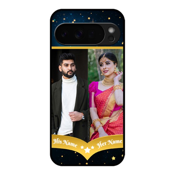Google Pixel 10 Pro Xl 5G Custom Glass Phone Case - Galaxy Stars Backdrop Design