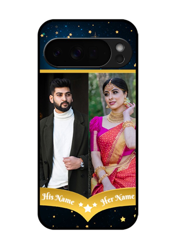 Google Pixel 10 Pro Xl 5G Custom Glass Phone Case - Galaxy Stars Backdrop Design