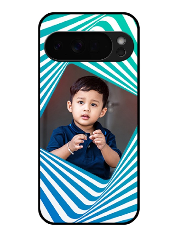 Custom Google Pixel 10 Pro Xl 5G Custom Glass Phone Case - Abstract Spiral Design