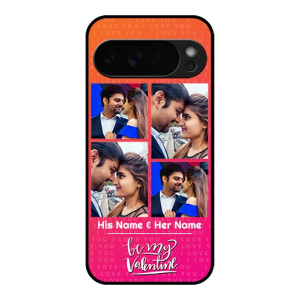 Google Pixel 10 Pro Xl 5G Custom Glass Phone Case - I Love You Pink Design
