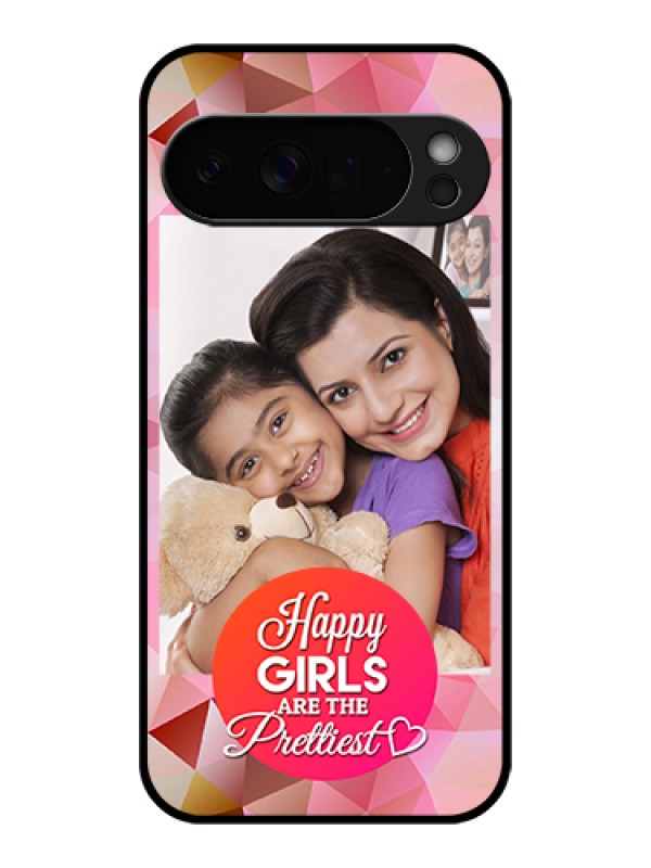 Custom Google Pixel 10 Pro Xl 5G Custom Glass Phone Case - Abstract Triangle Design