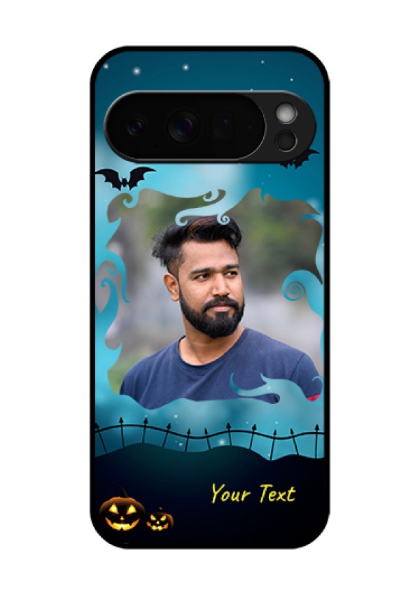 Google Pixel 10 Pro Xl 5G Custom Glass Phone Case - Halloween Frame Design