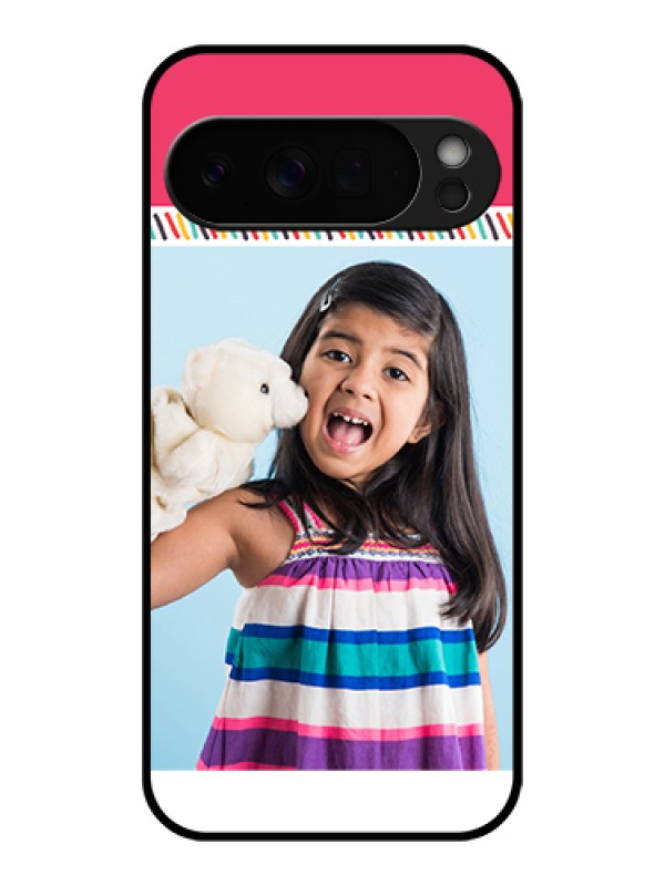 Custom Google Pixel 10 Pro Xl 5G Custom Glass Phone Case - Line Art Design