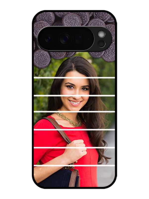 Custom Google Pixel 10 Pro Xl 5G Custom Glass Phone Case - With Oreo Biscuit Design