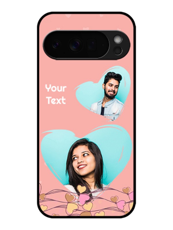 Custom Google Pixel 10 Pro Xl 5G Custom Glass Phone Case - Love Doodle Design