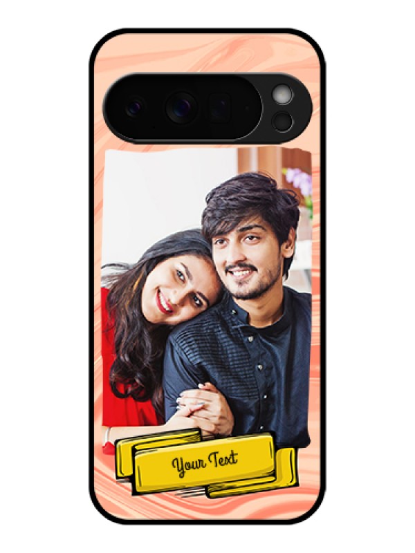 Custom Google Pixel 10 Pro Xl 5G Custom Glass Phone Case - Marble Texture Design