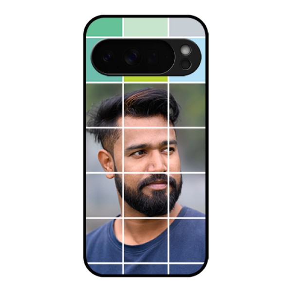 Google Pixel 10 Pro Xl 5G Custom Glass Phone Case - With White Box Pattern