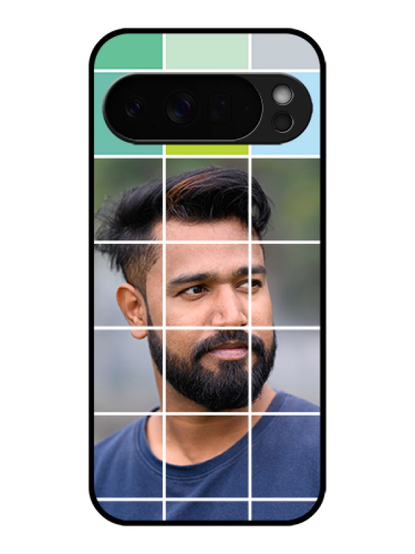 Custom Google Pixel 10 Pro Xl 5G Custom Glass Phone Case - With White Box Pattern