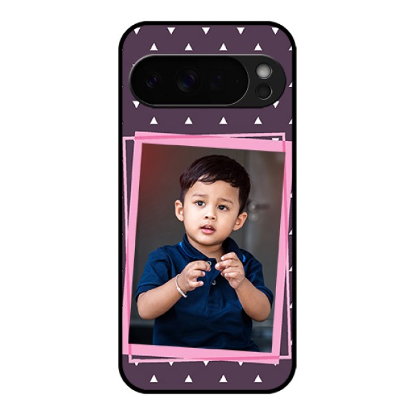 Google Pixel 10 Pro Xl 5G Custom Glass Phone Case - Triangle Pattern Dotted Design