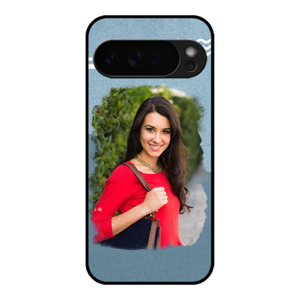 Google Pixel 10 Pro Xl 5G Custom Glass Phone Case - Grunge Line Art Design