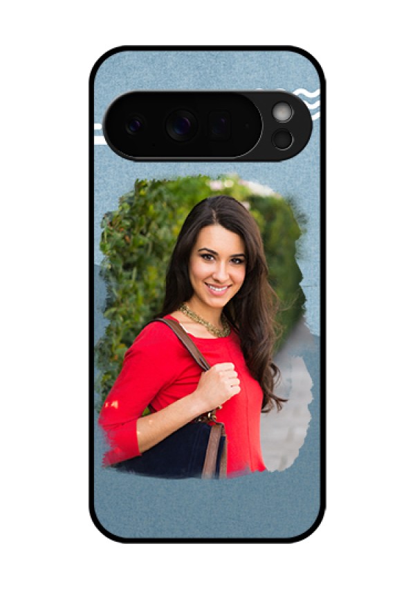Google Pixel 10 Pro Xl 5G Custom Glass Phone Case - Grunge Line Art Design