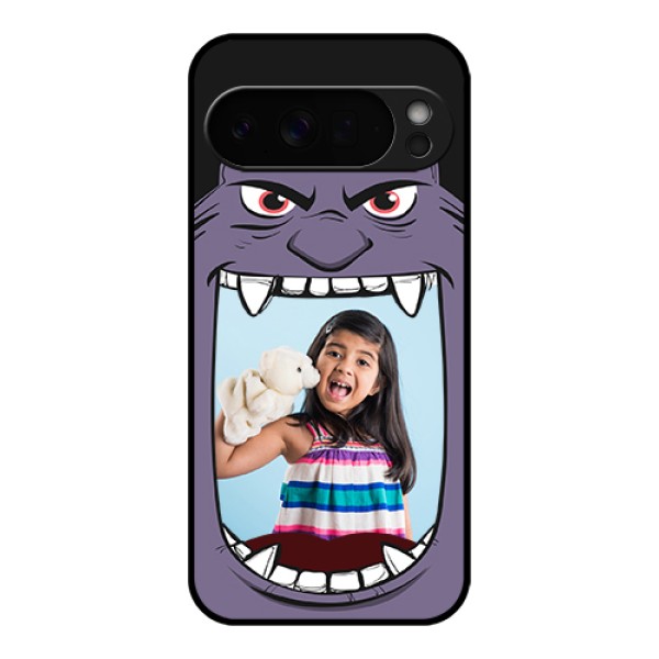 Google Pixel 10 Pro Xl 5G Custom Glass Phone Case - Angry Monster Design