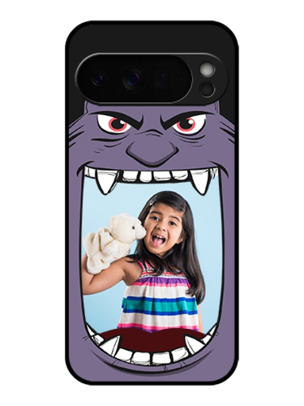 Custom Google Pixel 10 Pro Xl 5G Custom Glass Phone Case - Angry Monster Design