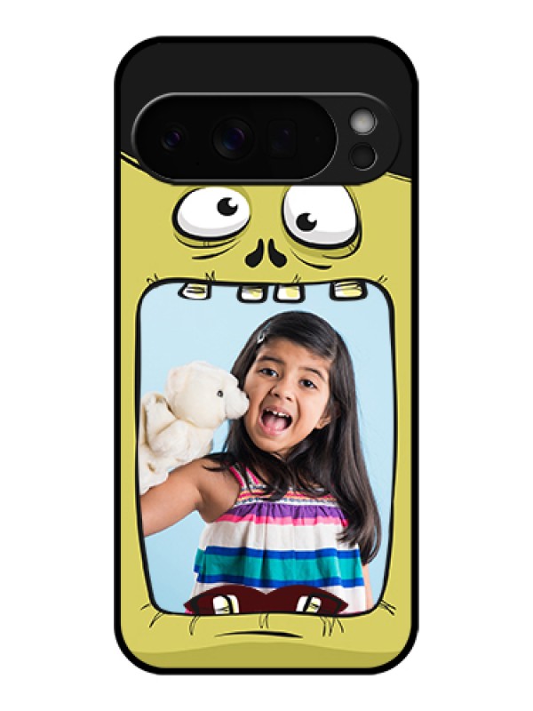 Custom Google Pixel 10 Pro Xl 5G Custom Glass Phone Case - Cartoon Monster Back Case Design