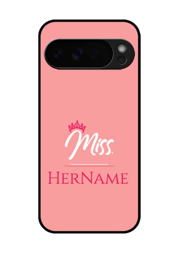Google Pixel 10 Pro Xl 5G Custom Glass Phone Case - Mrs With Name Design