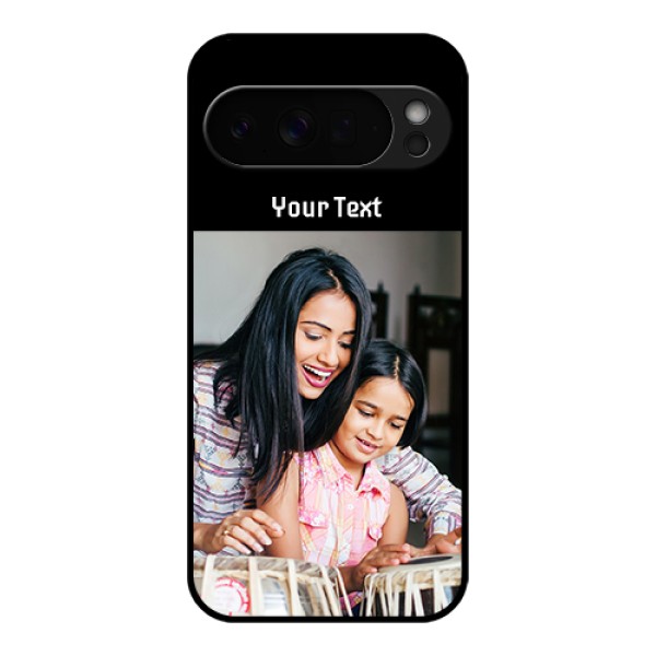 Google Pixel 10 Pro Xl 5G Custom Glass Phone Case - Photo With Name Design