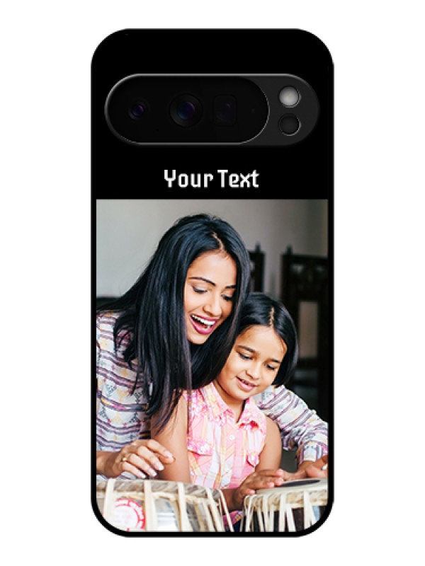 Custom Google Pixel 10 Pro Xl 5G Custom Glass Phone Case - Photo With Name Design