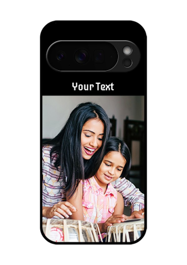 Google Pixel 10 Pro Xl 5G Custom Glass Phone Case - Photo With Name Design