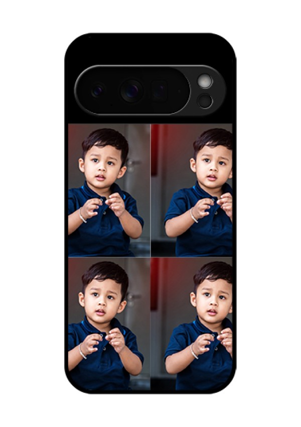 Google Pixel 10 Pro Xl 5G Custom Glass Phone Case - 4 Image Holder Design