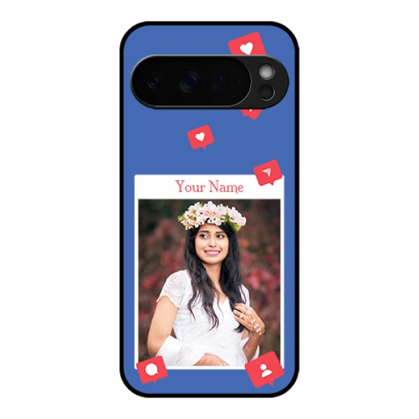 Google Pixel 10 Pro Xl 5G Custom Glass Phone Case - Like Share And Comment Design