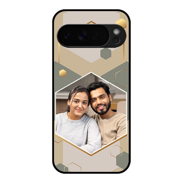 Google Pixel 10 Pro Xl 5G Custom Glass Phone Case - Stylish Hexagon Pattern Design