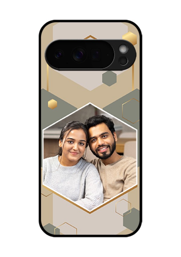 Google Pixel 10 Pro Xl 5G Custom Glass Phone Case - Stylish Hexagon Pattern Design