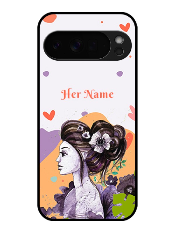 Custom Google Pixel 10 Pro Xl 5G Custom Glass Phone Case - Woman And Nature Design