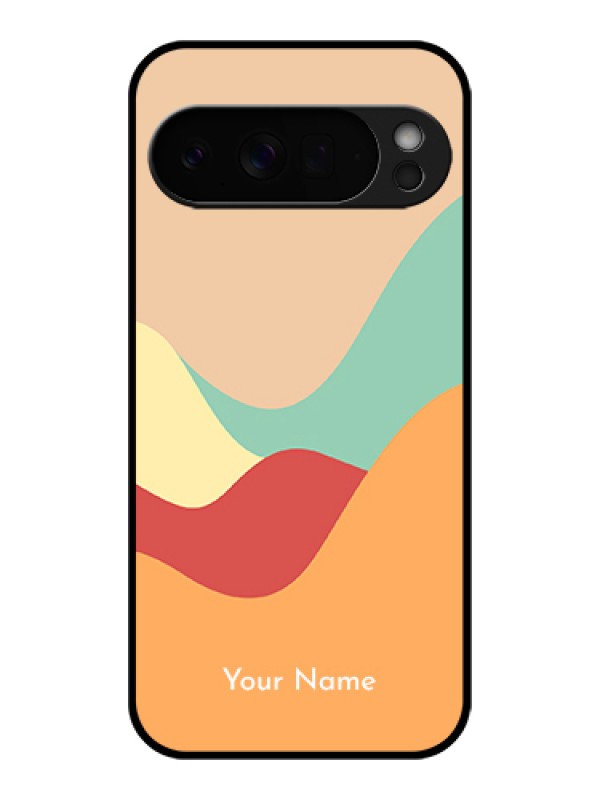 Custom Google Pixel 10 Pro Xl 5G Custom Glass Phone Case - Ocean Waves Multi - Colour Design