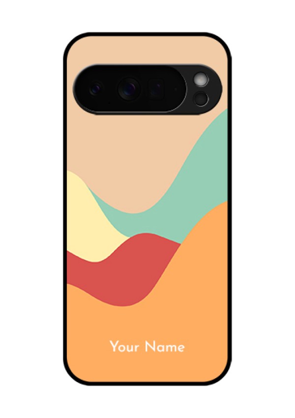 Google Pixel 10 Pro Xl 5G Custom Glass Phone Case - Ocean Waves Multi - Colour Design