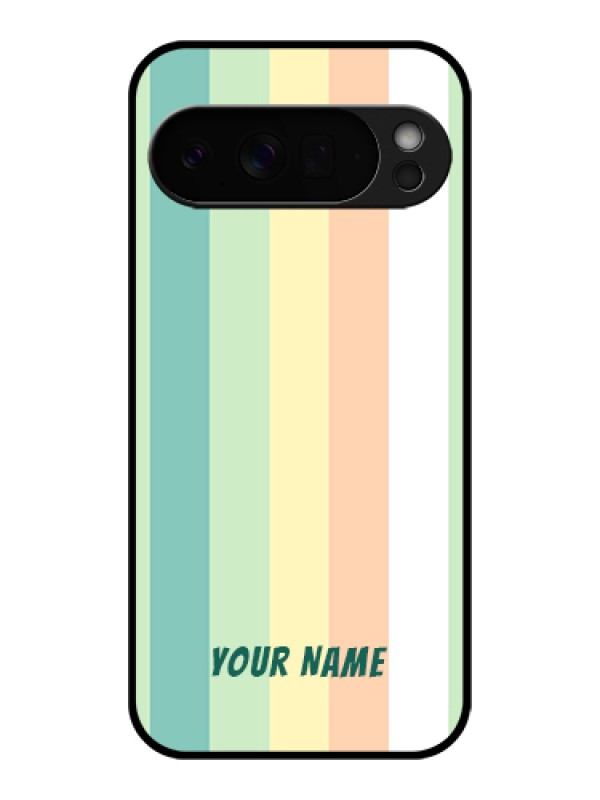Custom Google Pixel 10 Pro Xl 5G Custom Glass Phone Case - Multi - Colour Stripes Design