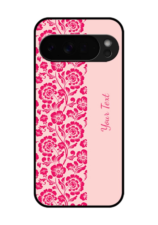 Google Pixel 10 Pro Xl 5G Custom Glass Phone Case - Attractive Floral Pattern Design