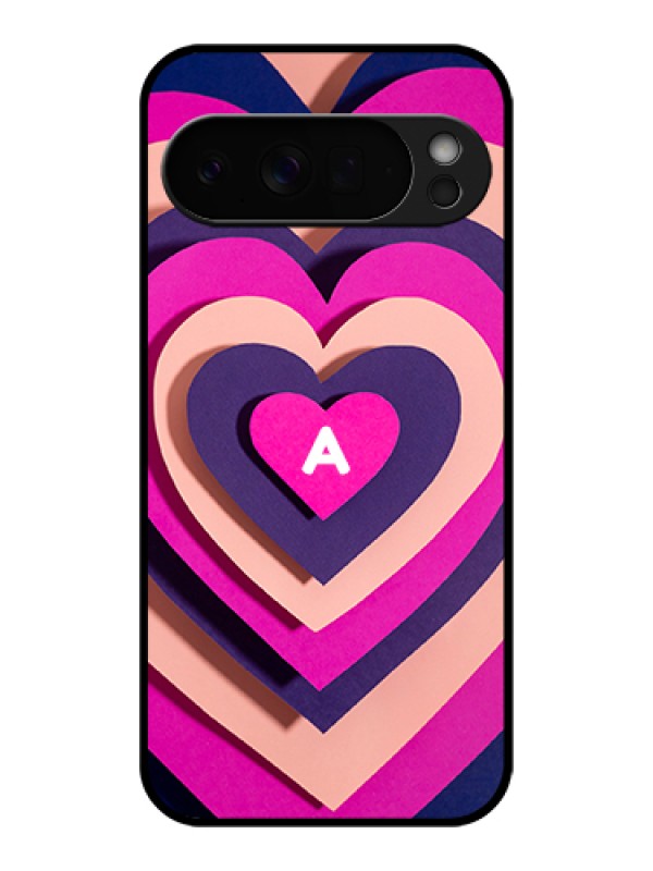 Custom Google Pixel 10 Pro Xl 5G Custom Glass Phone Case - Cute Heart Pattern Design