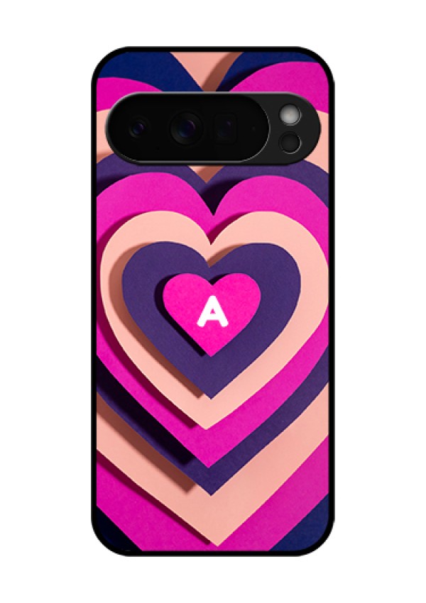 Google Pixel 10 Pro Xl 5G Custom Glass Phone Case - Cute Heart Pattern Design