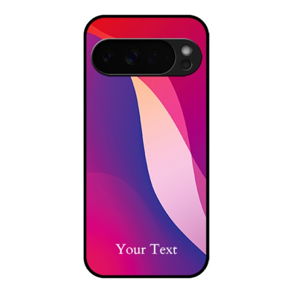 Google Pixel 10 Pro Xl 5G Custom Glass Phone Case - Digital Abstract Overlap Design