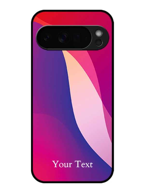Custom Google Pixel 10 Pro Xl 5G Custom Glass Phone Case - Digital Abstract Overlap Design