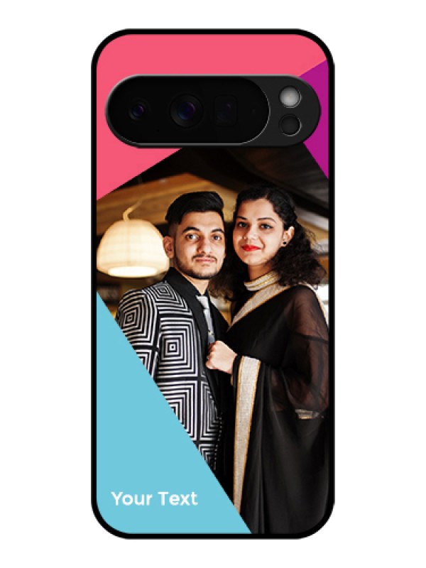 Custom Google Pixel 10 Pro Xl 5G Custom Glass Phone Case - Stacked Triple Colour Design