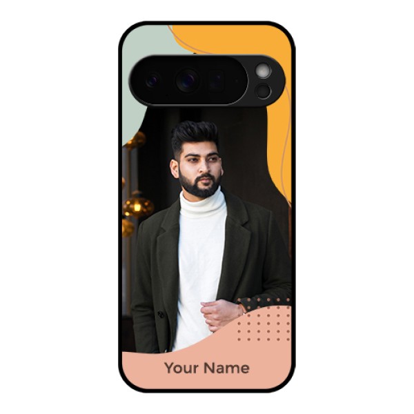 Google Pixel 10 Pro Xl 5G Custom Glass Phone Case - Tri - Coloured Overlay Design