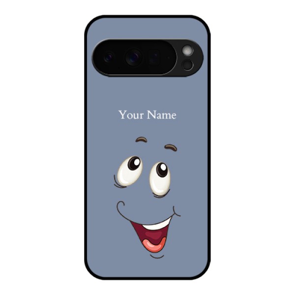 Google Pixel 10 Pro Xl 5G Custom Glass Phone Case - Laughing Cartoon Face Design
