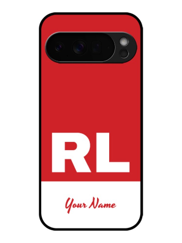Custom Google Pixel 10 Pro Xl 5G Custom Glass Phone Case - Dual Tone Custom Text Design
