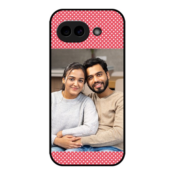 Google Pixel 10A 5G Custom Glass Phone Case - White Dotted Design