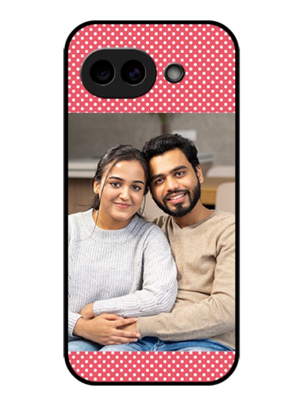 Custom Google Pixel 10A 5G Custom Glass Phone Case - White Dotted Design