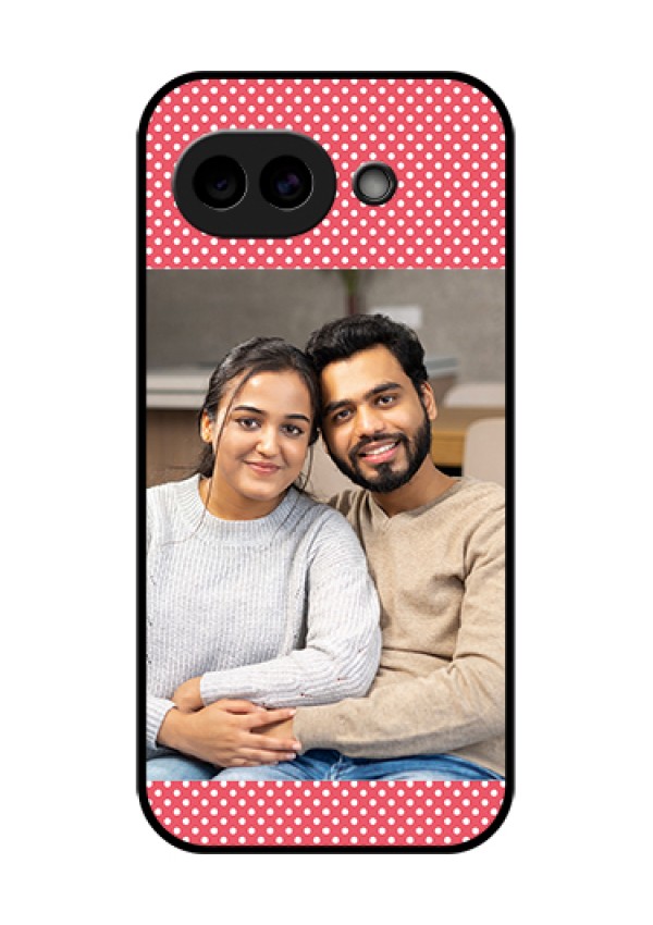 Google Pixel 10A 5G Custom Glass Phone Case - White Dotted Design