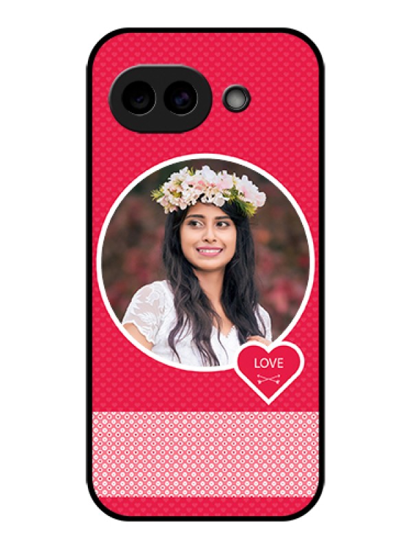 Custom Google Pixel 10A 5G Custom Glass Phone Case - Pink Color Pattern Design