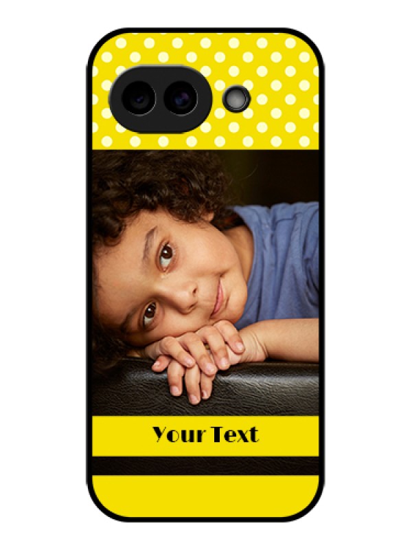 Custom Google Pixel 10A 5G Custom Glass Phone Case - Bright Yellow Case Design